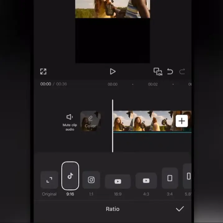 how to use aspect ratio in capcut