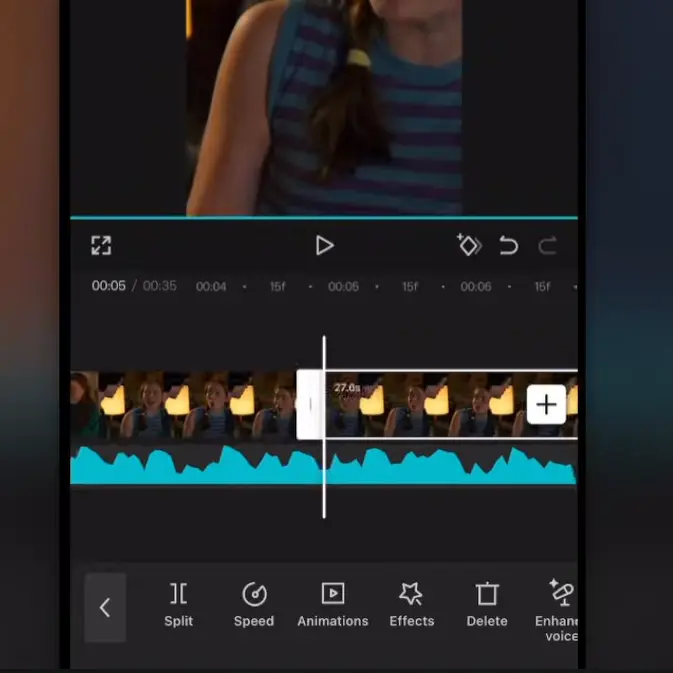 How to split the clips in capcut